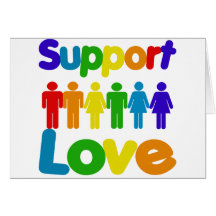 Support Love Greeting Card