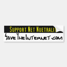 Support Net Neutrality - Savetheinternet.com Bumper Stickers