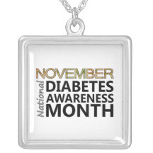 Support November National Diabetes Awareness Month Personalised Necklace