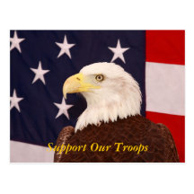 Support Our Troops Post Card
