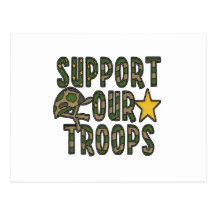 Support Our Troops Post Card