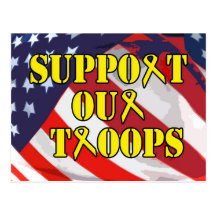 Support Our Troops Postcard