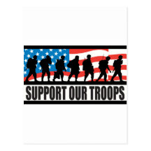 Support Our Troops Postcard
