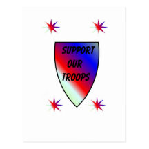 Support our TROOPS Postcard