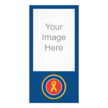 Support Our Troops Ribbon Photo Card Template