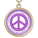 Support Peace gold  necklace by Valxart necklaces