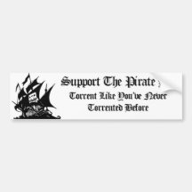 Support The Pirate Bay (Other version) Bumper Stickers