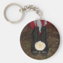 support the troops Keychain