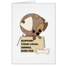 Support Your Animal Shelter Greeting Cards