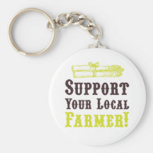 Support Your Local Farmer! Keychain