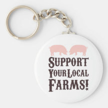 Support Your Local Farms! Keychain