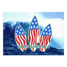 Surf America Wave Party Invitations