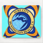Surf City, Huntington Beach, CA Mousepad