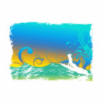 Surf Girl Photo Cut Out