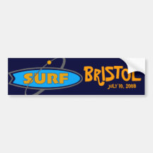 surf logo 4, BRISTOL, JULY 10, 2009 Bumper Sticker