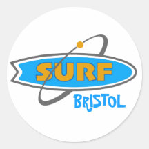surf logo 4, BRISTOL Stickers