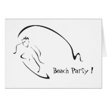surfer, Beach Party ! Cards