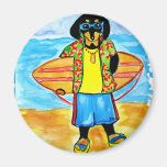 Surfer & Biker Doxies Magnets