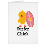 Surfer Chick Greeting Card