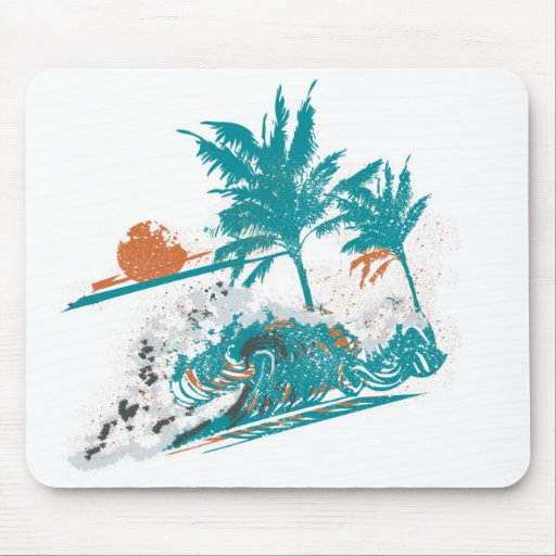 surfer mouse pad