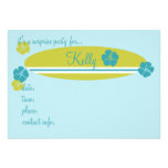 Surfing Hibiscus Personalized Invites