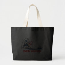 Surfing Santa Canvas Bags