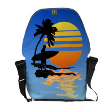 Surfing Sunrise Commuter Bag