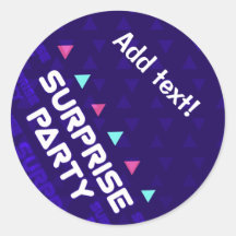 Surprise Party - Blue Stickers