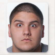 Surprised Man's Face Mousemat