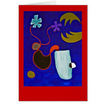 Surreal Bird Greeting Card