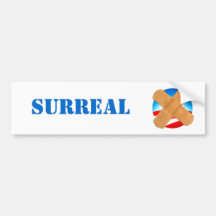 SURREAL bumper sticker