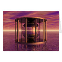 Surreal Cage In Water Cards