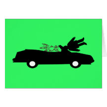 Surreal fly greeting card