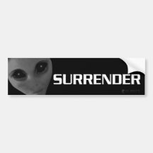 SURRENDER BUMPER3 BUMPER STICKER
