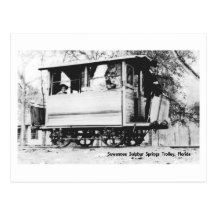 Suwannee Springs Trolley Florida Post Card