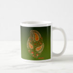 Swaaj Paisley Green Mug Full Design