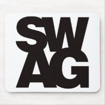 Swag - Black Mouse Pads