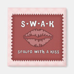 SWAK Kiss Fridge Magnet