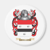 Swallow Coat of Arms (Family Crest) Fridge Magnets