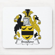 Swallow Family Crest Mouse Mat