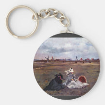 Swallows by Edouard Manet Keychains