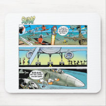 Swamp Cartoons Aviation Mousepad