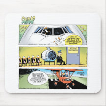Swamp Cartoons Aviation Mousepad