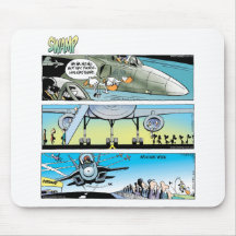 Swamp Cartoons Aviation Mousepad