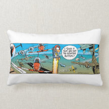 Swamp Cartoons Ejector Seat Pillow