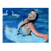 Swan Lake Princess Postcard