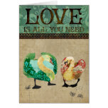 Swanky Swans   Love Greeting Card