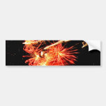 Swaying Flames Bumper Sticker