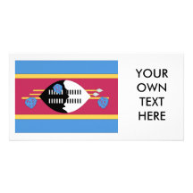Swaziland Flag Photo Card Template
