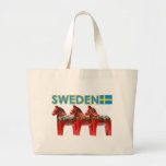 Sweden Dala Horse Canvas Bag